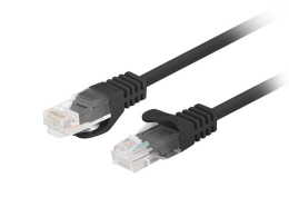 Lanberg Patchcord CAT.5E UTP Fluke Passed PCU5-10CC-0025-BK 0.25 m Black