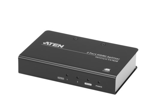Aten 2-Port True 4K HDMI Splitter VS182B Input: 1 x HDMI Type A Female; Output: 2 x HDMI Type A Female