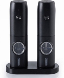 PROMIS Set of pepper and salt mills with stand MP35X2