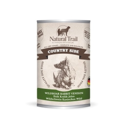 NATURAL TRAIL Country Side Wild Boar Rabbit Deer - Wet Dog Food - 400 g