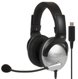 Koss Gaming headphones SB45 USB Wired On-Ear Microphone Silver/Black Noise canceling