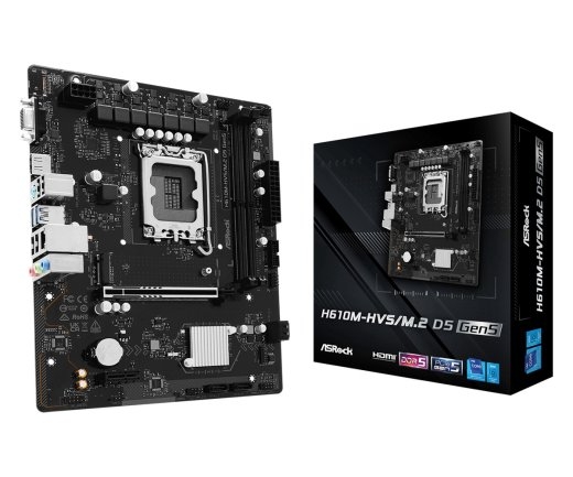 Asrock Motherboard H610M-HVS/M.2 D5 GEN5 s1700 2DDR5 DP/HDMI mAT