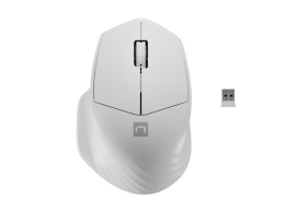Wireless mouse Siskin 2 1600 DPI Bluetooth 5.0 + 2.4GHz, white