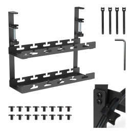 Maclean Under desk cable organizer, MC-104 B