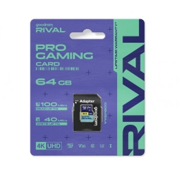 Goodram Memory card microSD 64GB Rival UHS-I V30 U3 C10 100/70MBs