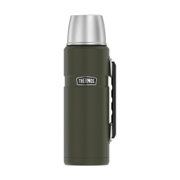THERMOS 1,2l thermos flask with cup holder - army green