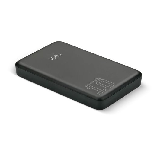Powerbank 10 000mAh, 1x USB, 2x USB-C, 20W, QC4+, LCD screen, black