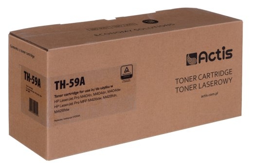 Actis TH-59A Toner (replacement for HP CF259A; Supreme; 3000 pages; black) with a toner level monitoring chip. We recommend disabling printer softw...