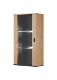 Cama hanging display cabinet SOHO lefkas oak/black