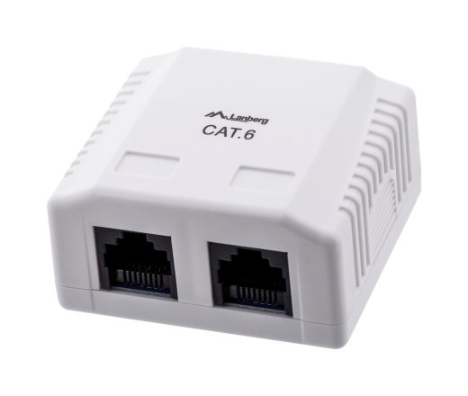 Lanberg OU6-0002-W outlet box RJ-45 White