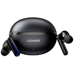Usams Bluetooth headphones TWS E02 ANC+ENC black