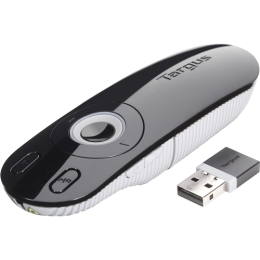 Targus Laser Presentation Remote Black, Grey Plastic Weight 57 g