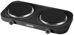 Mesko Electric stove MS 6509 Number of burners/cooking zones 2 Black Electric
