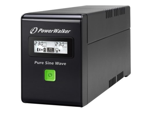 UPS line-interactive 600VA 2X PL 230V, pure sine wave, RJ11/45 IN/OUT, USB, LCD