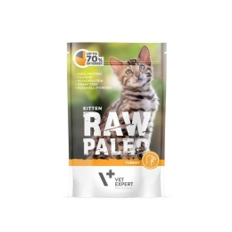VETEXPERT Raw Paleo Kitten Cat Turkey - wet food for kittens - 100 g