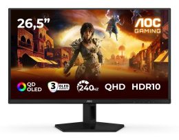 AOC G4 Q27G41ZDF computer monitor 67.3 cm (26.5") 2560 x 1440 pixels Quad HD QD-OLED Black, Red