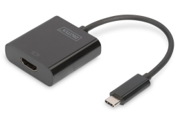 Digitus USB Type-C to HDMI Adapter DA-70852 Black USB Type-C 0.15 m