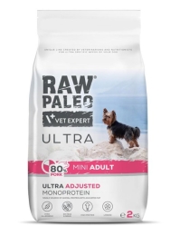 VETEXPERT Raw Paleo Ultra Pork Mini Adult - dry dog food - 2kg