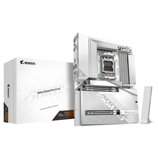 AORUS B850 STEALTH ICE - motherboard - ATX - LGA1851 Socket - AMD B850