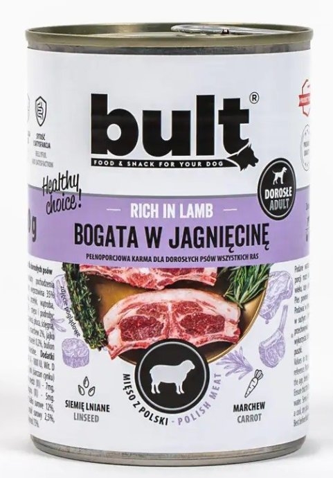 BULT Rich in lamb - Wet dog food - 400 g