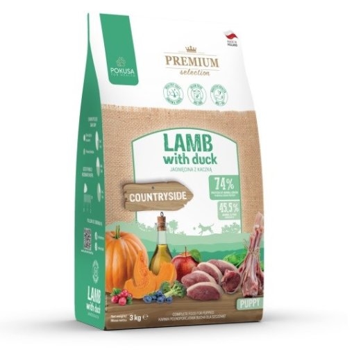 POKUSA Premium Selection Puppy Lamb with duck - dry dog food - 3kg