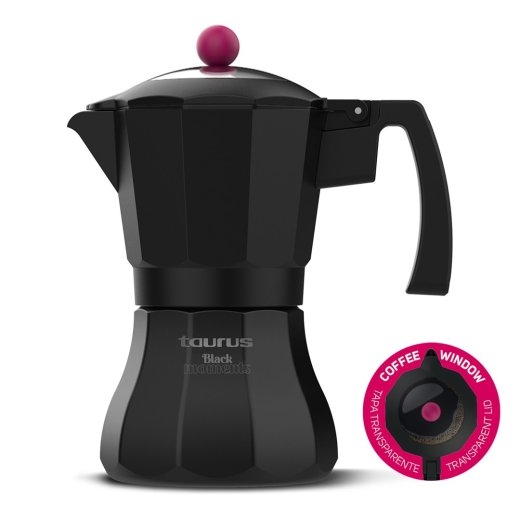 Taurus Black Moments 3 Moka pot