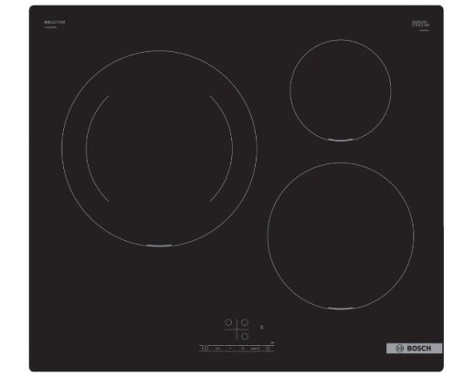 Bosch PUJ611BB5E induction hob 3 burners black