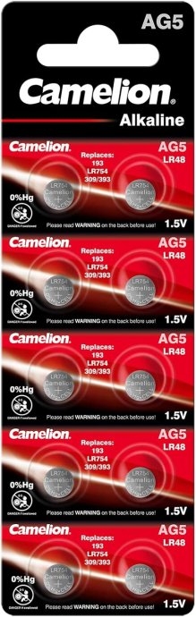 Camelion AG5/LR754/393/193 Alkaline 10 pc(s)
