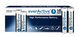 everActive BATTERIES LR03/AAA PRO ALKALINE SHRINK 10 PCS