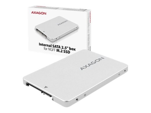 AXAGON Internal 2.5" box with SATA interface for M.2 SATA SSD RSS-M2SD