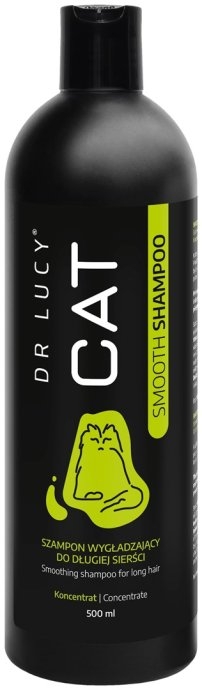 DR LUCY - CAT SMOOTH SHAMPOO 500 ML CONCENTRATED, SMOOTHING SHAMPOO FOR LONG-HAIRED CATS