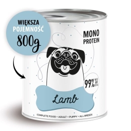 PAKA ZWIERZAKA Pepe Lamb - wet dog food - 800g