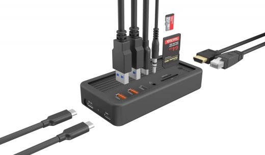 IcyBox IB-DK4072M-CU31 10in1, NVMe SSD slot