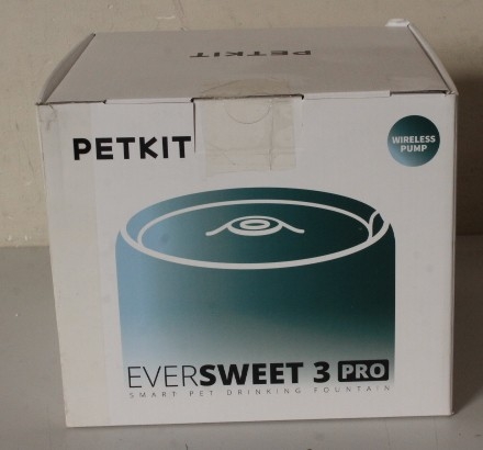 SALE OUT. Petkit P4108 Eversweet 3 Pro (Wireless Pump) (W4X) PETKIT Smart Pet Drinking Fountain Eversweet 3 Pro (Wireless Pump) Capacity 1.35 L Fil...