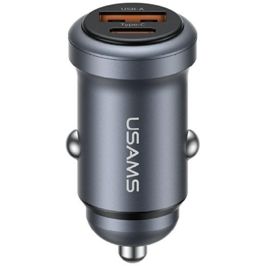 Usams Car Charger 30W USB-A USB-C CC322
