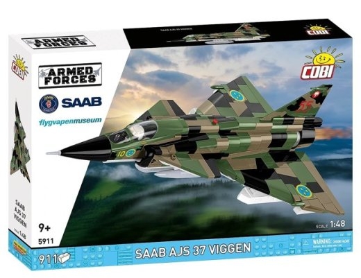 Blocks Saab AJS 3 Viggen 911 pcs.