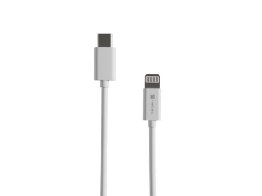 LIGHTNING(M)->USB-C(M) CABLE 2M WHITE MFI PRAT
