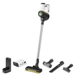 Vacuum Cleaner KARCHER Upright/Cordless/Bagless Capacity 0.8 l Noise 78 dB White Weight 2.6 kg 1.198-677.0
