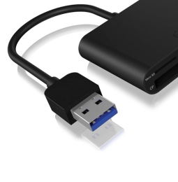 Raidsonic ICY BOX IB-CR301-U3 USB 3.0 External card reader USB 3.0 Type-A 3 x card reader slot: CF, SD, microSD