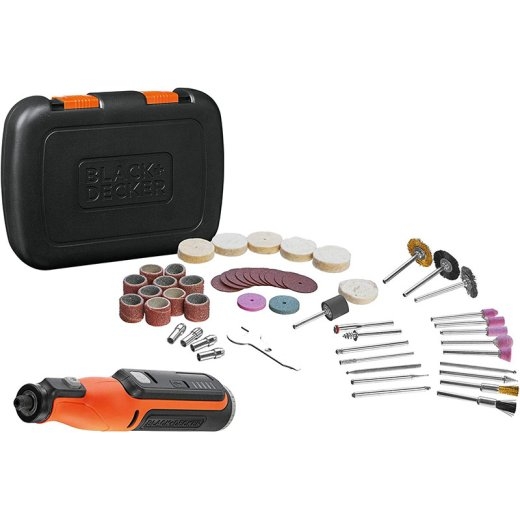 BLACK & DECKER 8V Cordless Rotary Tool With Kit Box BCRT8IK-XJ
