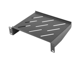 Fixed Shelf 1U 10 inch; 254x180mm black