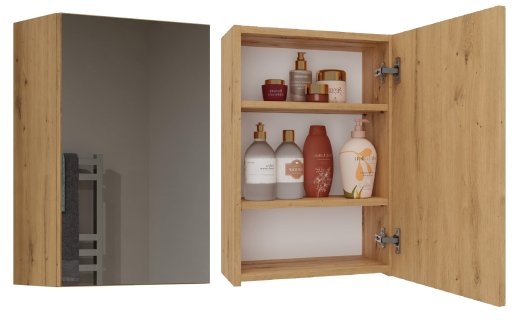 Topeshop POLA 1DL ARTISAN bathroom storage cabinet Oak