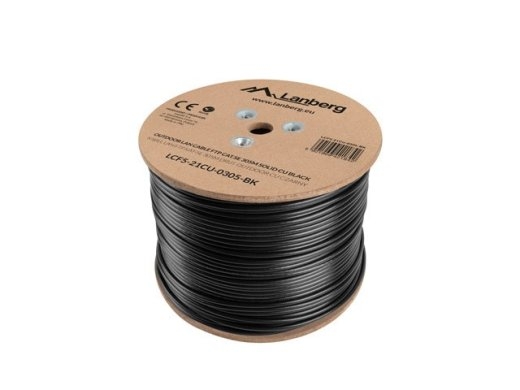 Lanberg LCF5-21CU-0305-BK networking cable 305 m Cat5e F/UTP (FTP) Black