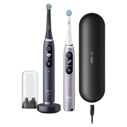Oral-B Electric Toothbrush iO 9 Series Duo Rechargeable For adults Number of brush heads included 2 Number of teeth brushing modes 7 Black Onyx/Rose