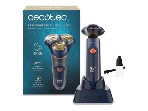 Cecotec Shaver PrecisionCare Aluminium Pro Operating time (max) 80 min Wet & Dry Blue