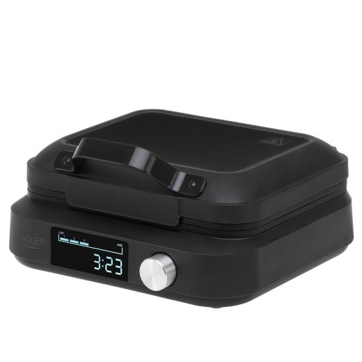 Adler Waffle Maker with LED Display AD 3087 2200 W Number of pastry 2 Belgium Black