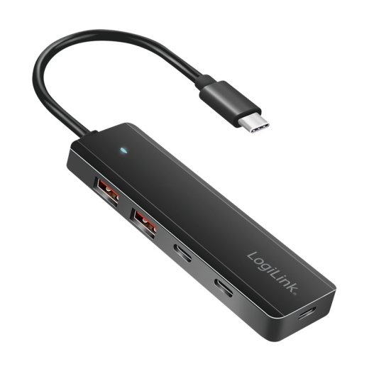 Logilink Slim USB-C hub, 4-ports 2xUSB-A, 2xUSB-C