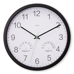 santorini wall clock 30cm black