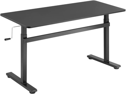Manually adjustable sit-stand desk EO0027 70-117 cm Maximum load weight 40 kg Black