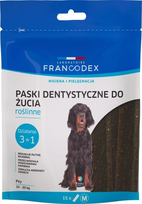 FRANCODEX Dental Strips M - dog treat - 15
